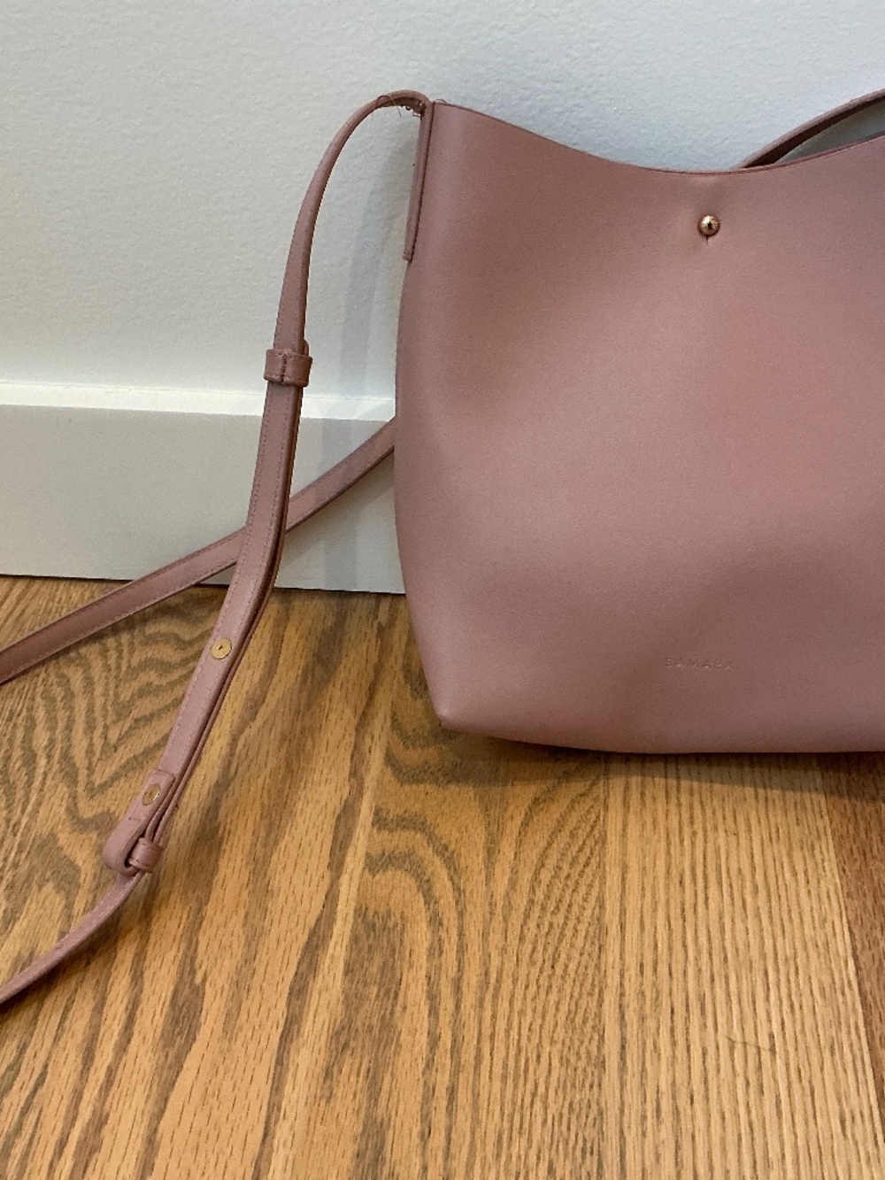 Samara Vegan Pink Purse with Adjustable strap.